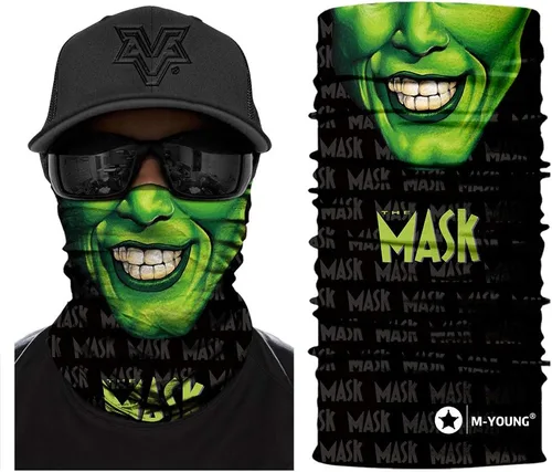 Vista 13 de Máscara de calavera, pañuelo para el cuello, gorro, bufanda mágica, diadema para protección de polvo, sol y viento My002