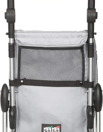 Vista 3 de PlayMarket GO UP Carrito de compras plegable con ruedas giratorias, texturizado