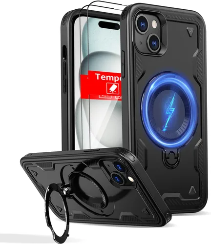 Vista 18 de Funda magnética para Google Pixel 9A compatible con cargador inalámbrico MagSafe, para Pixel 9A, funda de teléfono integrada de 360 °, con 2