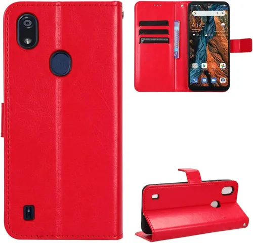 Vista 14 de Funda para Boost Mobile Celero 5G + Funda de piel con tapa para Boost Mobile Celero 5G Plus, color negro