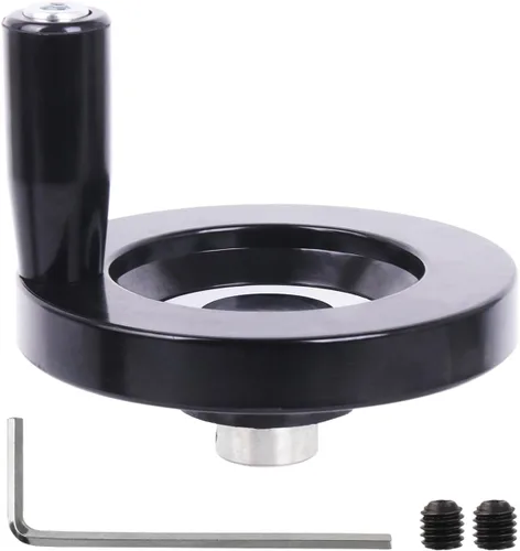Vista 15 de Hand Wheel 63MM OD 8MM Mounting Hole Machine Key Fixing Bakelite Revolving Handle for Industrial Machinery