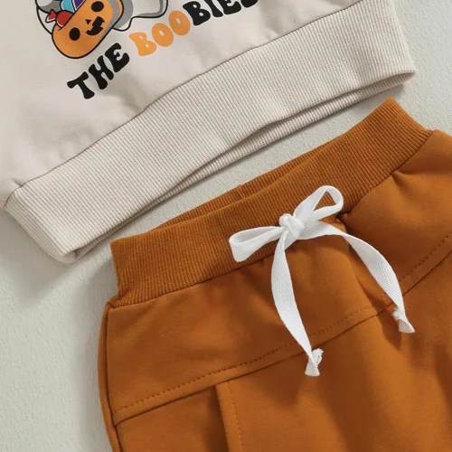 Vista 6 de Conjunto de ropa de Navidad para bebé niño y niña, camisa larga, sudadera de Papá Noel, para otoño y Navidad