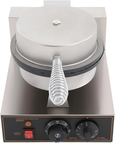 Vista 2 de Electric Ice Cream Cone Machine Commercial 1200W Waffle Cone Maker