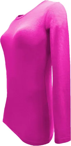 Vista 70 de Natural Uniforms Camiseta Under Scrub para mujer, cuello redondo, manga larga, paquete de 3, paquete múltiple de 3