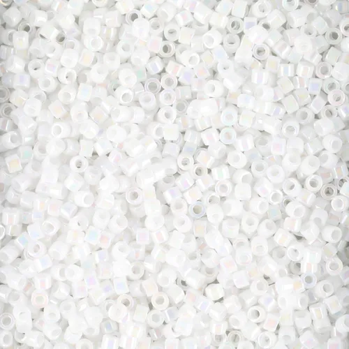 Vista 9 de Miyuki Cuentas de semillas Delica – Tamaño 11/0 (0.063 in), DB0041, cristal forrado plateado, 0.25 oz, aprox. 1440 cuentas, fabricado en Japón