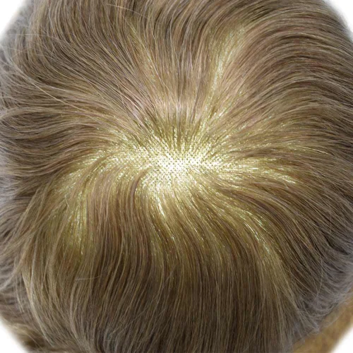 Vista 5 de Toupeee para hombres fino mono encaje hombres toupee piezas de pelo 100% europeo sistema de reemplazo de cabello humano para hombres, monofilamento