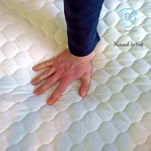 Vista 7 de Cubierta protectora para colchón de cuna Dry Defender, impermeable, de algodón orgánico, sin blanquear, no tóxico e hipoalergénico
