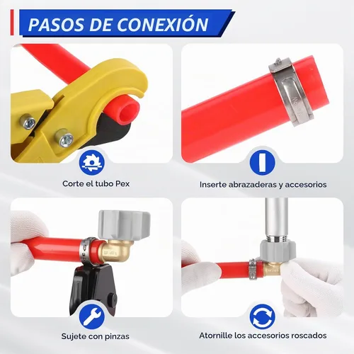 Vista 7 de Codo giratorio NPT hembra de 1/2 pulgada Pex × 1/2 pulgada sin plomo, compatible con PEX-B, paquete de 2