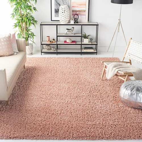 Vista 71 de SAFAVIEH - Colección August Shag, tapete decorativo, 2 x 5 pies, diseño sólido, beige, no desprende pelusa y fácil de cuidar, 1.5 pulgadas