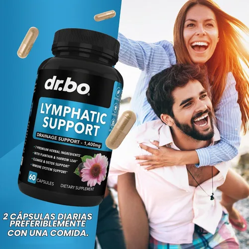 Vista 7 de Suplementos de drenaje linfático - Apoyo linfático Productos de limpieza total a base de hierbas con equinácea Suplemento de apoyo del sistema
