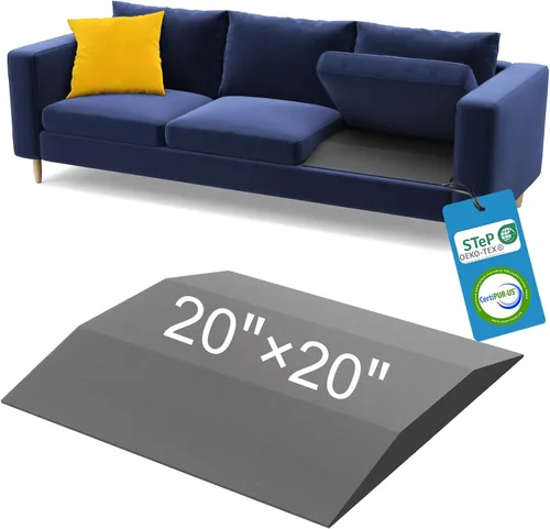Vista 15 de Soporte de cojín de sofá para asiento caído, 20 x 20 x 2 pulgadas, espuma