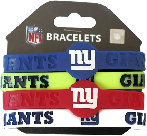 Vista 14 de Pulseras de silicona de la NFL, paquete de 4