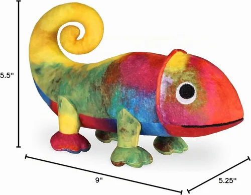 Vista 5 de YOTTOY Leo Lionni Collection Peluche de animal de peluche suave camaleón – 10 pulgadas de largo