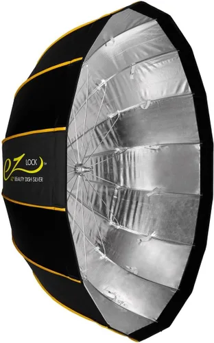 Vista 12 de Glow EZ Lock - Caja de luz para plato de belleza de 25 pulgadas para luces de montaje Bowens, interior plateado, marco de liberación rápida EZ Lock