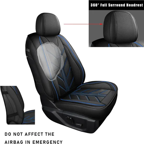 Vista 3 de Fundas para Asientos de Camioneta Compatibles con Toyota Tacoma 2005-2023 SR SR5 TRD Off-Road TRD Pro TRD Sport Trall Edición Especial de Cuero