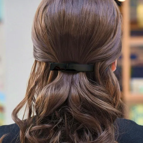 Vista 6 de Pasadores de pelo para mujer, pasador de pelo francés, pinzas pequeñas de acetato para el cabello, pasador antideslizante, accesorios