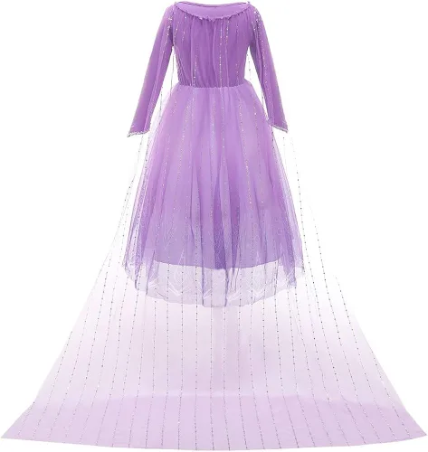 Vista 3 de REXREII Rapunzel - Disfraz de princesa Sofía para niñas disfraz de Halloween Navidad desfile fiesta de cumpleaños noche