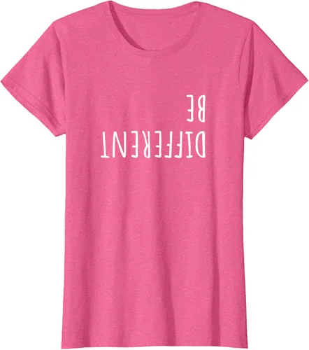 Vista 15 de Camiseta para mujer Ser Diferentes Divertidas Sarcastic Backwards Slogan Adolescentes Girls