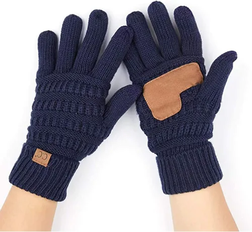 Vista 16 de Funky Junque Guantes de invierno para mujer – Lindos guantes de punto con forro polar para pantalla táctil y mensajería para mujeres, accesorios