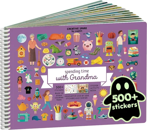Vista 59 de Cupkin Libro de calcomanías de princesas para niños, un mundo mágico de Cupkin, artículos esenciales de viaje en avión para niños pequeños, más