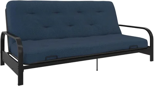 Vista 8 de Signature Sleep Braga - Colchón de futón de microfibra tamaño matrimonial de 6 pulgadas, color azul