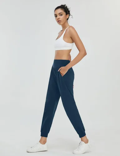 Vista 2 de BMJL Pantalones deportivos para mujer, de cintura alta, para entrenamiento, senderismo, descanso, con bolsillos, para correr, yoga 2023