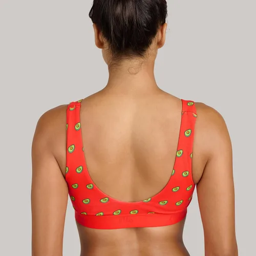 Vista 6 de MeUndies Bralette para mujer Brasier elástico de algodón con cuello en U Tela exclusiva de Tienda