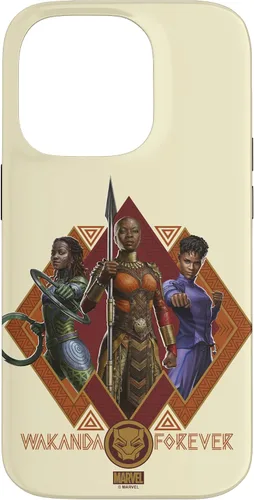 Vista 17 de iPhone 16 Marvel Black Panther: Wakanda Forever Hero Warrior Trio Case