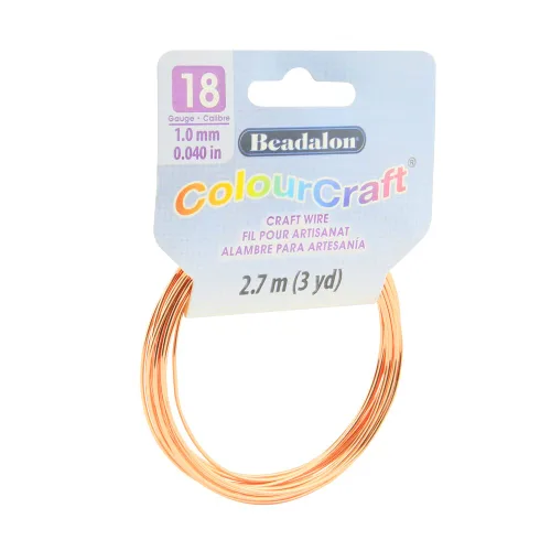 Vista 21 de Beadalon ColourCraft - Alambre para hacer joyas, artesanía pesada, núcleo de cobre estructural, calibre 16, bobina de cobre de 2.3 yardas