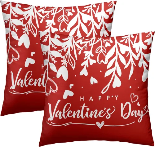 Vista 11 de Juego de 2 fundas de almohada de bosque de abedul, fundas de almohada decorativas de montaña de madera verde oscuro brumoso de 16 x 16 pulgadas