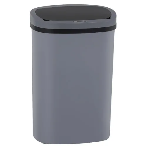 Vista 24 de PayLessHere Bote de basura de plástico de 13 galones Negro Tapa automática sin contacto con sensor de movimiento Bote de basura de cocina