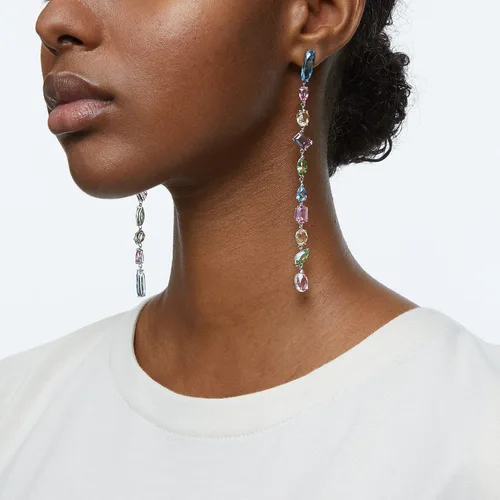Vista 4 de Swarovski Gema Necklace, Earrings, and Bracelet Crystal Jewelry Collection, Gold Tone & Rhodium Tone Finish