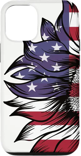Vista 28 de USA Patriotic 4th of July Sunflower American Flag Case for iPhone 17