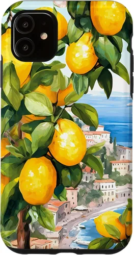 Vista 8 de iPhone 16 Costa de Amalfi con limones de Amalfi del Mar Mediterráneo