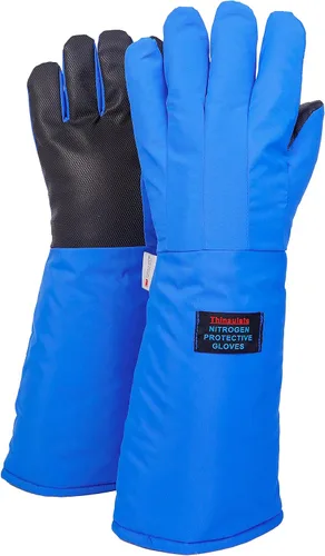 Vista 12 de Guantes criogénicos de baja temperatura LN2 guantes protectores de nitrógeno líquido para almacenamiento en frío, guantes congelados de seguridad