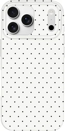 Vista 186 de Hython Funda para iPhone Air, diseño estético de lunares lindos, funda simple de 6.5 pulgadas, delgada, antiarañazos, parachoques de TPU suave, a