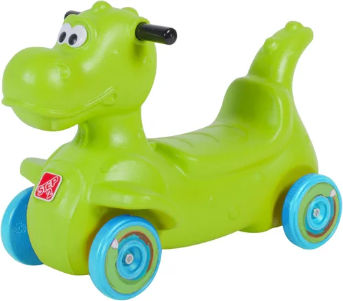 Vista 4 de Step2 Dino Dash Up & Down Roller Coaster para niños, vehículo de juguete para empujar, juego de interior/exterior, hecho de plástico duradero