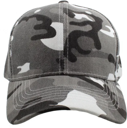 Vista 102 de Gorras de béisbol con correa trasera ajustable, lisas, negras, 12