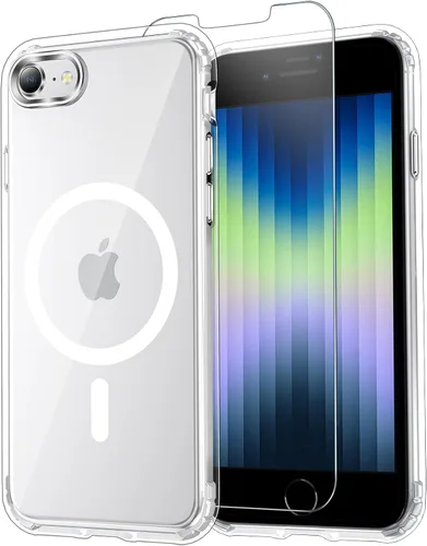 Vista 102 de Funda transparente para iPhone 11 con protector de pantalla, compatible con Magsafe, antiamarilleo, protección de grado militar, a prueba de golpes
