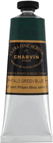 Vista 42 de Charvin Pintura acrílica profesional extrafina – verde absenta, tubo de 2.1 fl oz, pigmentos de triple fresado, resistente a la luz, pinturas