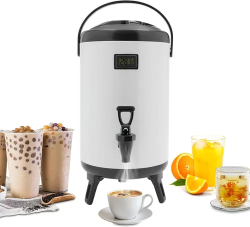 Vista 11 de Dispensador de bebidas aislado, dispensador térmico de bebidas frías y calientes de 12 litros/3.17 galones, dispensador de bebidas calientes aislado
