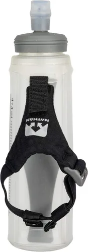 Vista 5 de Nathan Pinnacle Lite - Frasco de mano de 14 onzas, botella de agua de mano para maratones, senderismo, ultra correr y actividades al aire libre