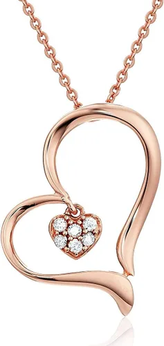 Vista 9 de Vir Jewels - Collar con dije de diamante, oro de 14 quilates con cadena de 18 pulgadas