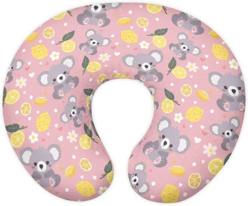 Vista 37 de Funda de almohada de alimentación de ajolote azul, funda de almohada de lactancia materna con margaritas para niñas recién nacidas, funda