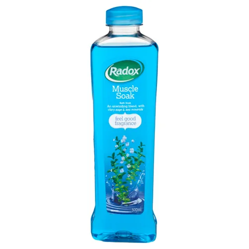 Vista 2 de Radox Feel Good Fragrance Muscle Bath Soak, azul, 16.9 fl oz