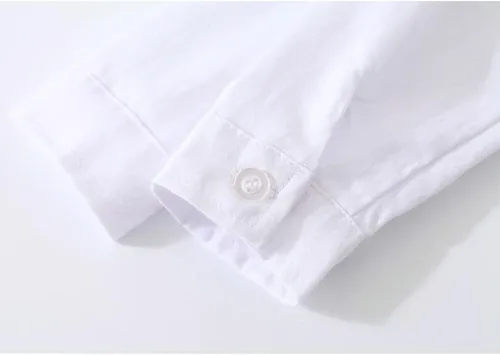 Vista 4 de Abolai Conjunto de caballero de 4 piezas para bebé con camisa, corbatín, chaleco y pantalón a rayas verticales