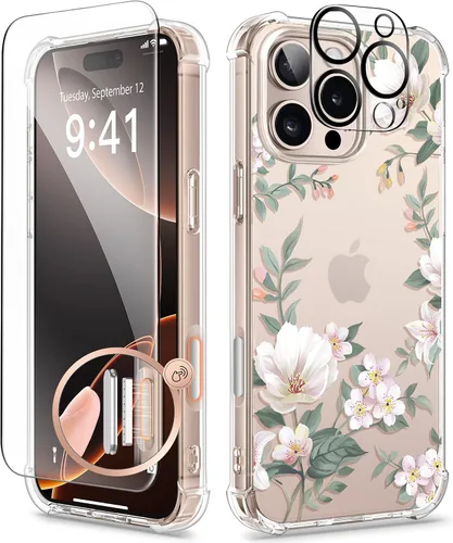 Vista 151 de GVIEWIN - Funda para iPhone 11 con protector de pantalla + protector de lente de cámara, cubierta protectora transparente suave de poliuretano