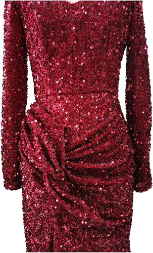 Vista 4 de CocktailDresses 2023 Fashion Temperament Long Sleeve Sequins Dress Evening Dress New Years Eve Dress