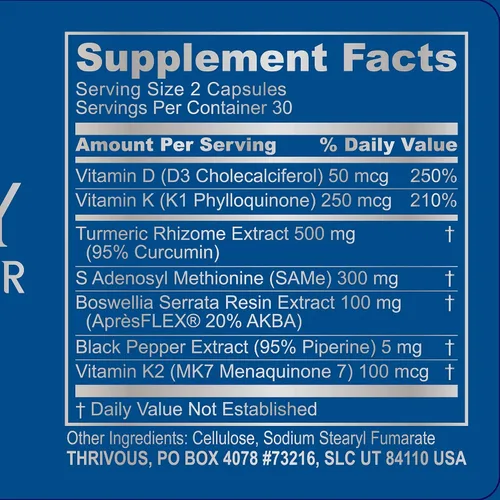 Vista 4 de Thrivous Geroprotector Stack - Mejora la función de cuerpo completo para un mejor envejecimiento - Suplemento geroprotector avanzado - Incluye