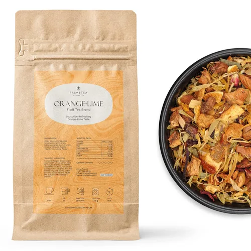 Vista 25 de Prime Tea Grandma's Fruit Basket – Exquisita fruta tisana, hojas sueltas orgánicas de primera calidad, deliciosa mezcla de té de hierbas, natural